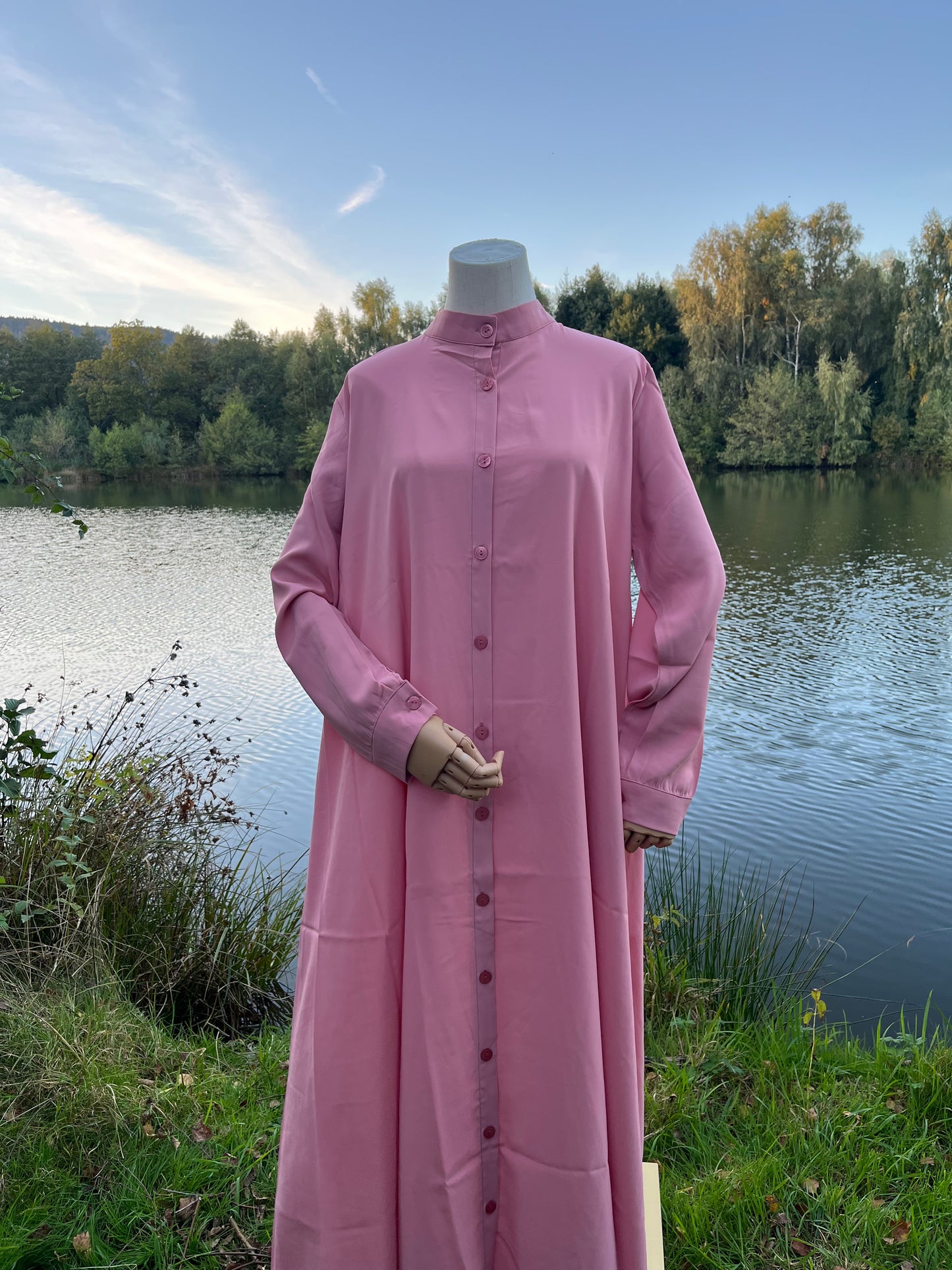 Abaya chemise à boutons Nasma