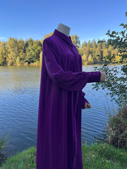 Abaya chemise col classique Sana