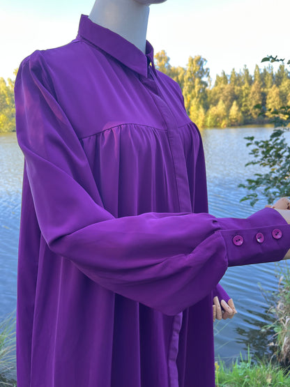 Abaya chemise col classique Sana