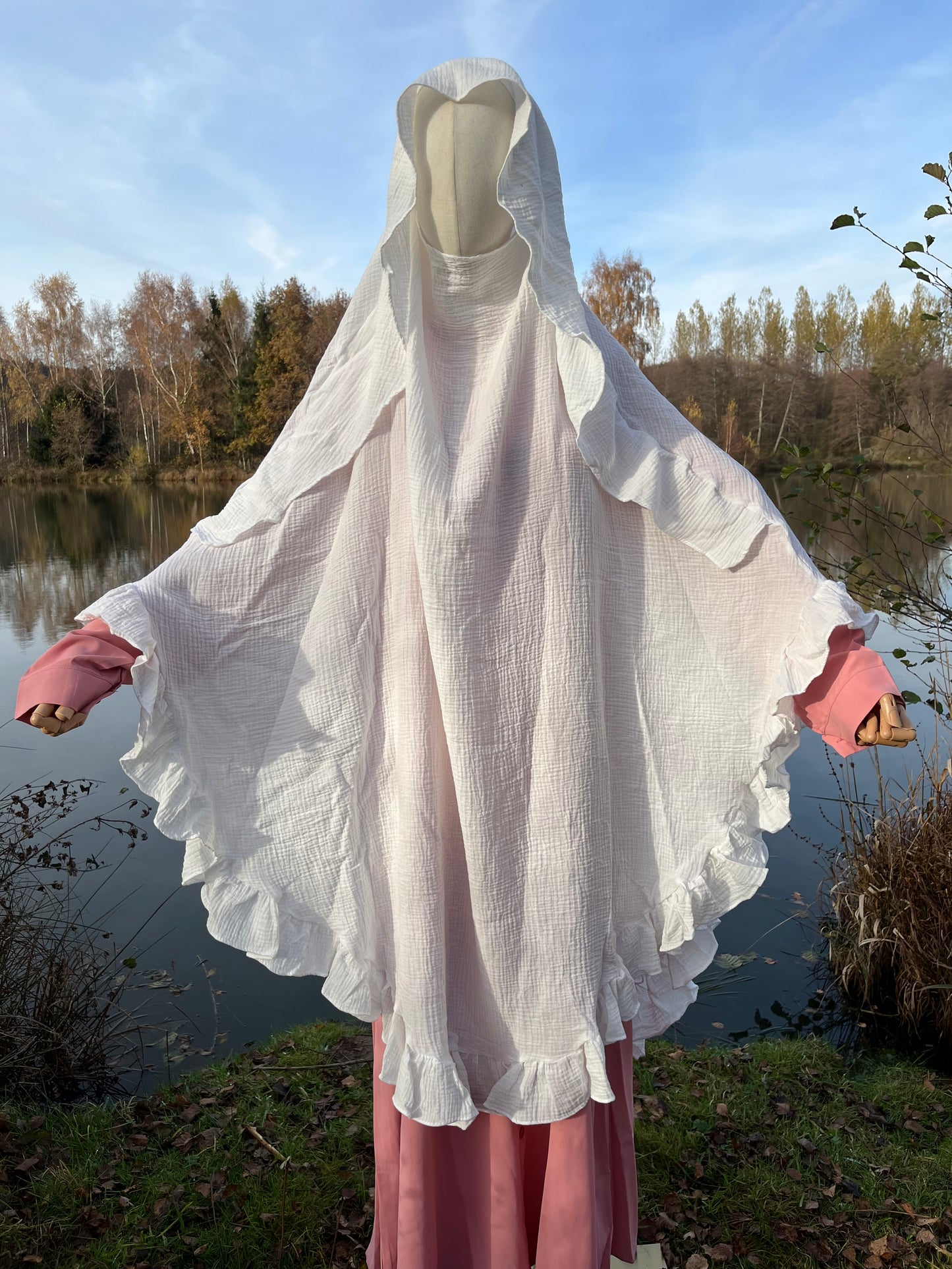 Khimars papillon à froufrous Shams