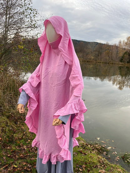 Khimars papillon à froufrous Shams